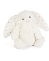 JellyCat Bashful Twinkle Bunny, White (Medium) - 31 cm - Cute and funny Soft Toys