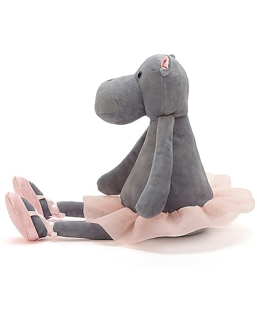 JellyCat Dancing Darcey Hippo Soft Toy - 23 cm - Cute and Funny Soft Toys