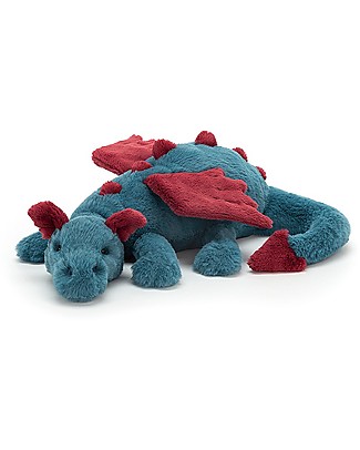 JellyCat Dexter Dragon Soft Toy - 50 cm - Soft and funny! Soft Toys