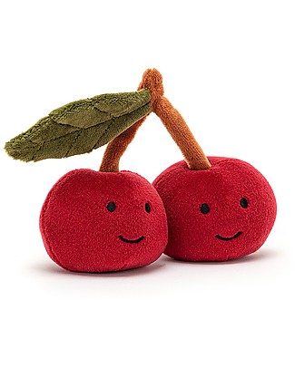 JellyCat Fabulous Fruit Cherry Soft Toy - 9 cm - So Funny! Soft Toys