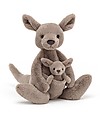 JellyCat Kara Kangaroo Soft Toy - 37 cm -Puppy Included! Soft Toys