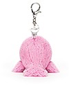 JellyCat Seas The Day Whale-Unicorn Bag Charm, Fuchsia Puppets