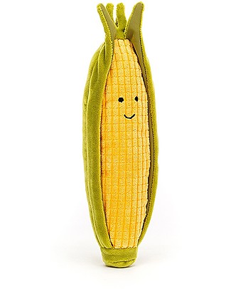 JellyCat Vivacious Vegetable Sweetcorn Soft Toy - 20 cm - So Funny! Soft Toys