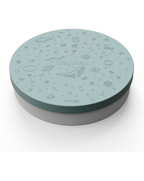 Jellystone Designs 2-in-1 Play Tray - Sage Green - Bamboo Fibre and Melamine Sensory Games_