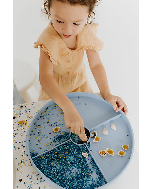 Jellystone Designs 2-in-1 Play Tray - Sage Green - Bamboo Fibre and Melamine Sensory Games_