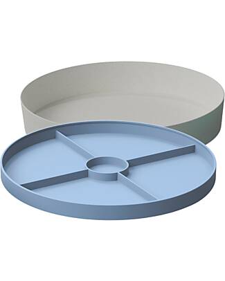 Jellystone Designs 2-in-1 Play Tray - Soft Blue - Bamboo Fibre and Melamine Sensory Games_