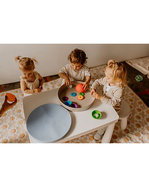 Jellystone Designs 2-in-1 Play Tray - Soft Blue - Bamboo Fibre and Melamine Sensory Games_