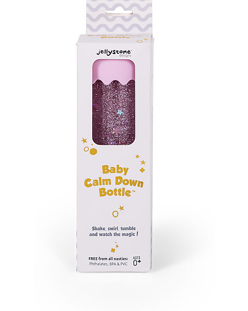 Jellystone Designs Sensory Game - Baby Calm Down Bottle - Bubblegum - with Glitter Sensory Games_
