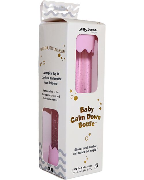 Jellystone Designs Sensory Game - Baby Calm Down Bottle - Bubblegum - with Glitter Sensory Games_