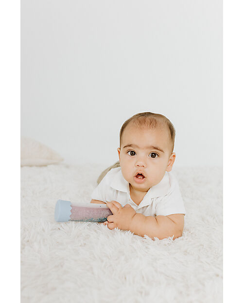 Jellystone Designs Sensory Game - Baby Calm Down Bottle - Soft Blue - with Glitter Sensory Games_