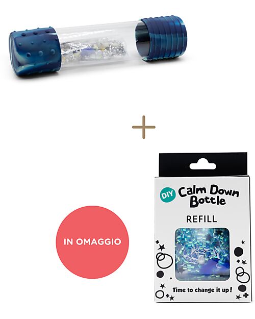 Jellystone Designs Sensory Game - DIY Calm Down Bottle - Galaxy - from 3 Years + Refill for Calm Down DIY Bottle - Ocean FREE Sensory Games_