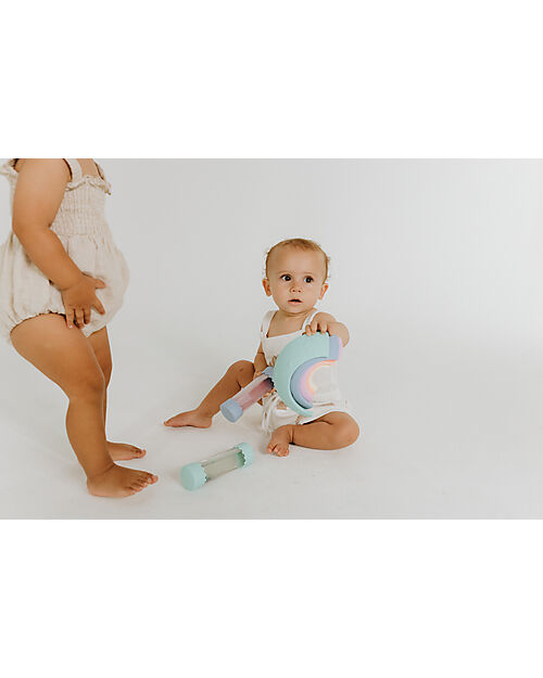 Jellystone Designs Stackable Toy - Over the Rainbow - Pastel - Silicone Montessori Toys