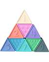 Jellystone Designs Triblox Game Set - 9 Triangular Tiles - Pastel Montessori Toys