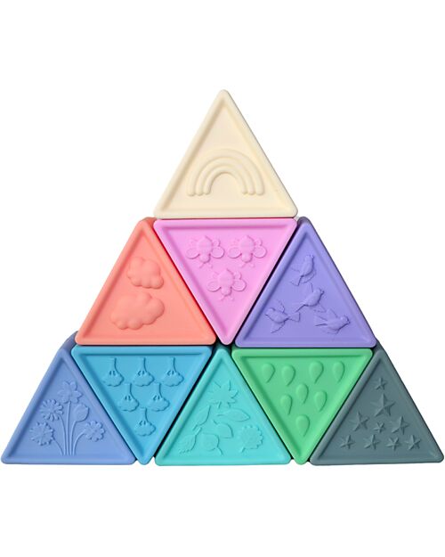 Jellystone Designs Triblox Game Set - 9 Triangular Tiles - Pastel Montessori Toys