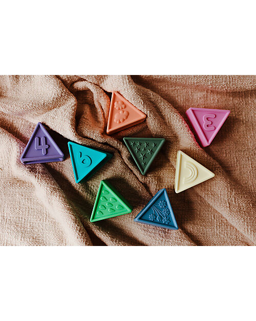 Jellystone Designs Triblox Game Set - 9 Triangular Tiles - Pastel Montessori Toys