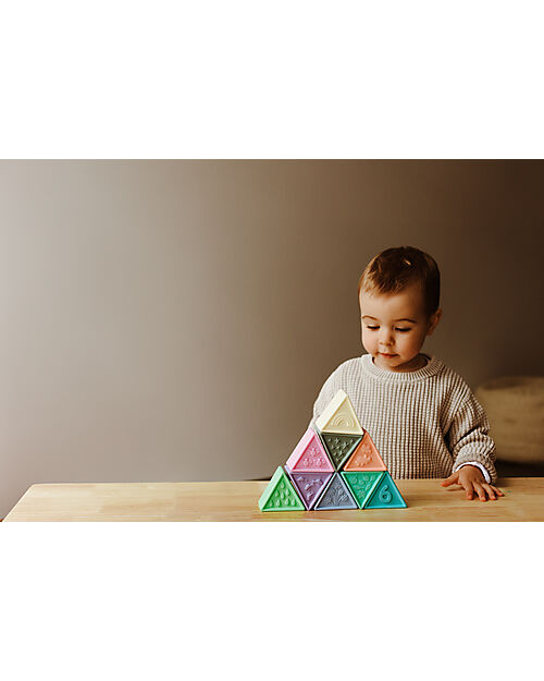 Jellystone Designs Triblox Game Set - 9 Triangular Tiles - Pastel Montessori Toys