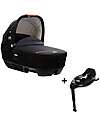 Joie Calmi Eclipse Carrycot + I-Base Isofix Rotante Encore  Pram Systems