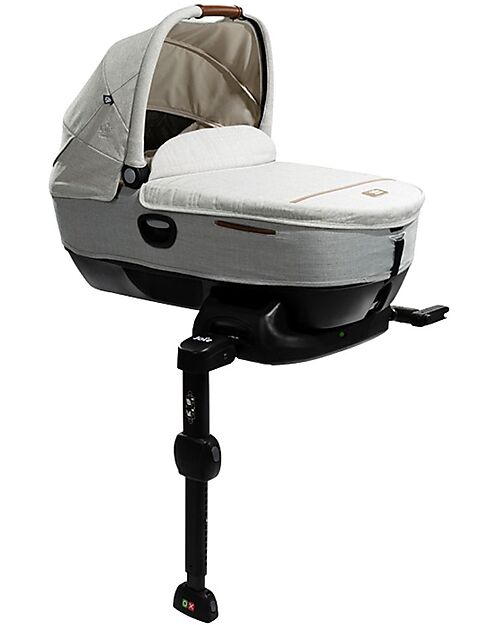 Joie  Calmi Oyster Carrycot + I-Base Isofix Rotante Encore  Pram Systems