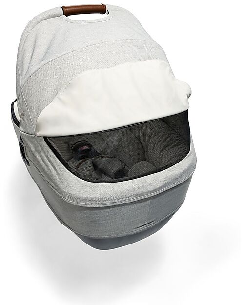 Joie  Calmi Oyster Carrycot + I-Base Isofix Rotante Encore  Pram Systems