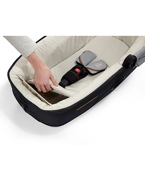 Joie Calmi R129 Carrycot - Carbon - Car and Walk - Senza Base Pram Systems