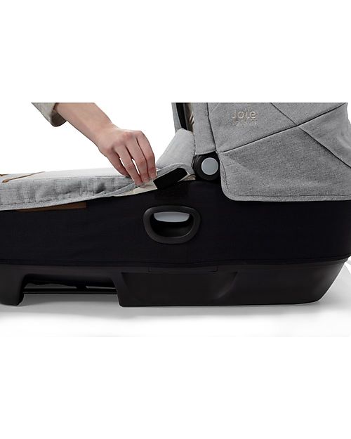 Joie Calmi R129 Carrycot - Carbon - Car and Walk - Senza Base Pram Systems