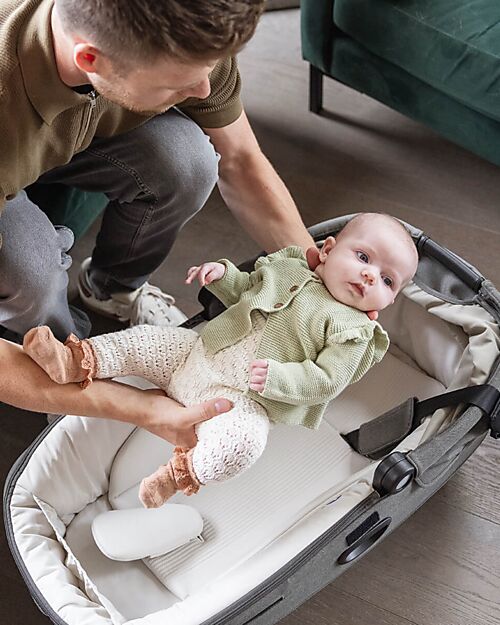 Joie Calmi R129 Carrycot - Ebony - Car and Stroller - Without Base Pram Systems