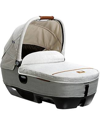 Joie Calmi R129 Carrycot - Oyster - Car and Walk - Senza Base Pram Systems