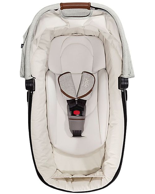 Joie Calmi R129 Carrycot - Oyster - Car and Walk - Senza Base Pram Systems