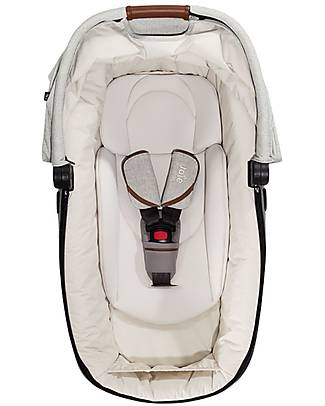 Joie Calmi R129 Carrycot - Oyster - Car and Walk - Senza Base Pram Systems