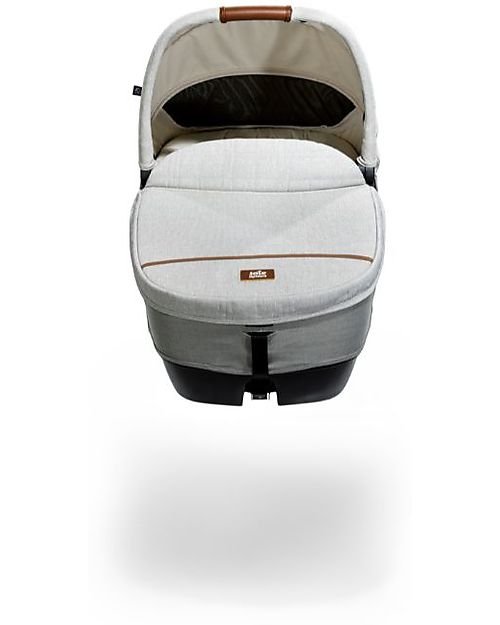 Joie Calmi R129 Carrycot - Oyster - Car and Walk - Senza Base Pram Systems