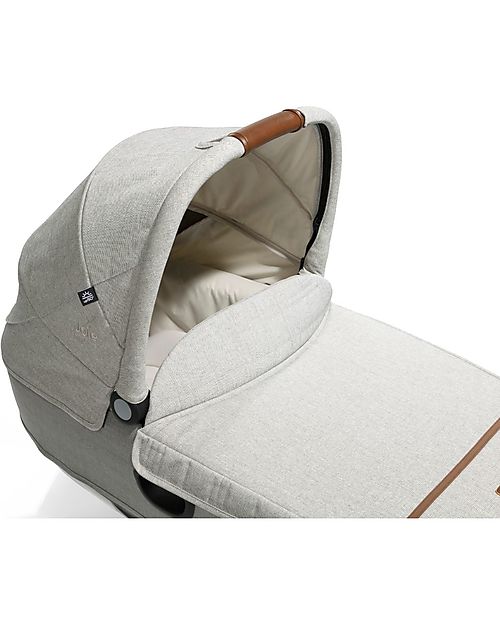 Joie Calmi R129 Carrycot - Oyster - Car and Walk - Senza Base Pram Systems