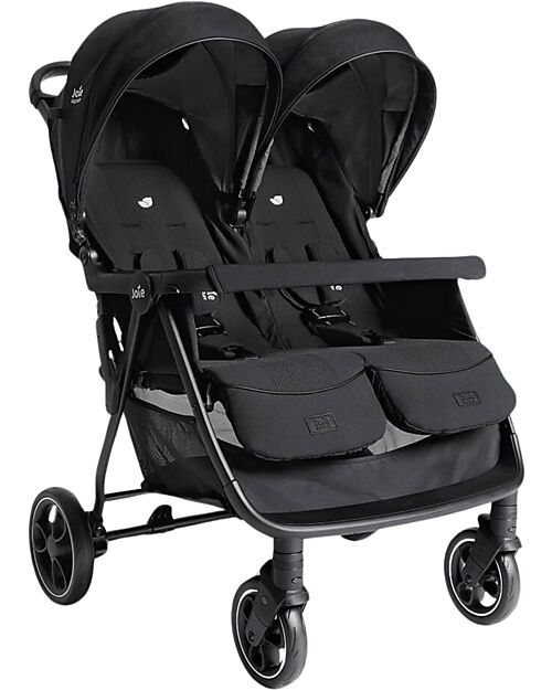Joie Double Stroller Estrella - Eclipse - with Rain Cover Included Double Pushchairs