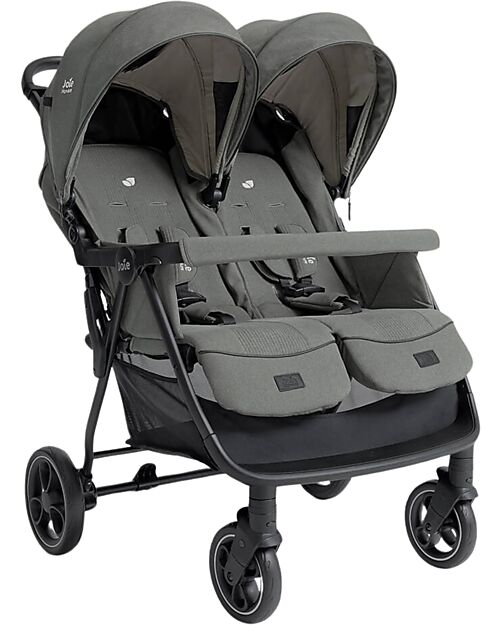 Joie Double Stroller Estrella - Evergreen - with Rain Cover Included Double Pushchairs