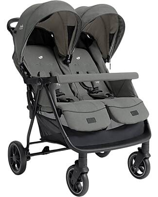 Joie Double Stroller Estrella - Evergreen - with Rain Cover Included Double Pushchairs