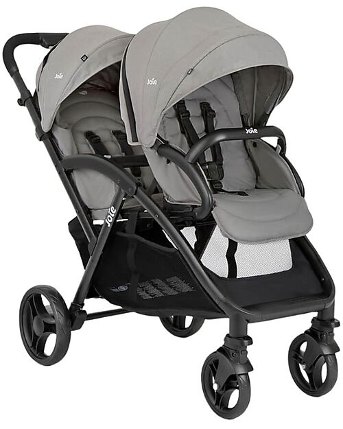 Joie Evalite Duo Stroller - Pebble - from Birth to 15kg Double Pushchairs