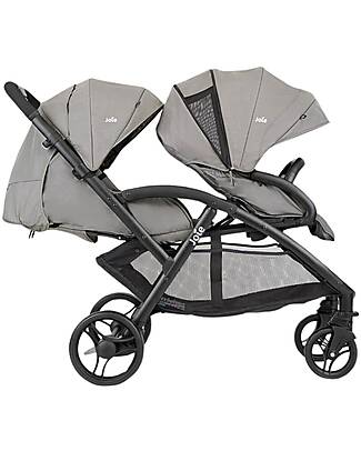Joie Evalite Duo Stroller - Pebble - from Birth to 15kg Double Pushchairs