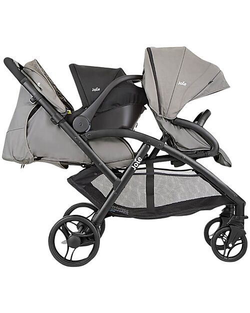 Joie Evalite Duo Stroller - Pebble - from Birth to 15kg Double Pushchairs