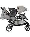 Joie Evalite Duo Stroller - Pebble - from Birth to 15kg Double Pushchairs