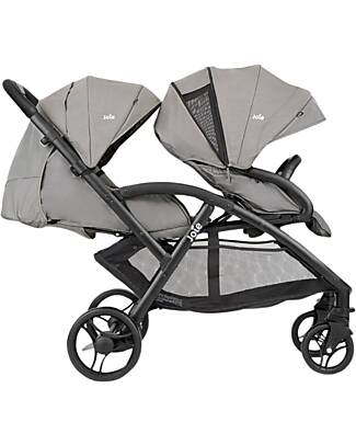 Joie Evalite Duo Stroller - Shale - from Birth to 15kg Double Pushchairs