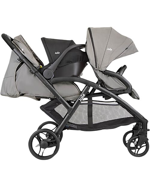 Joie Evalite Duo Stroller - Shale - from Birth to 15kg Double Pushchairs