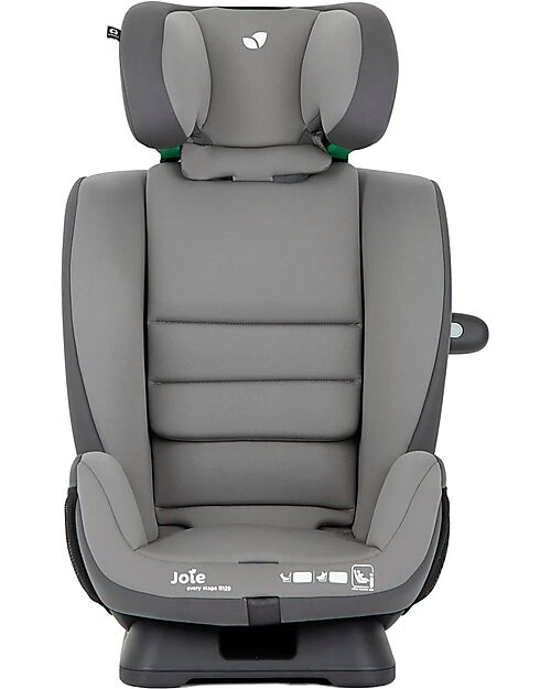 Joie Every Stage R129 Car Seat - Cobblestone - from Birth to 12 Years - 6 Position Reclining Car Seats Group 1/2/3