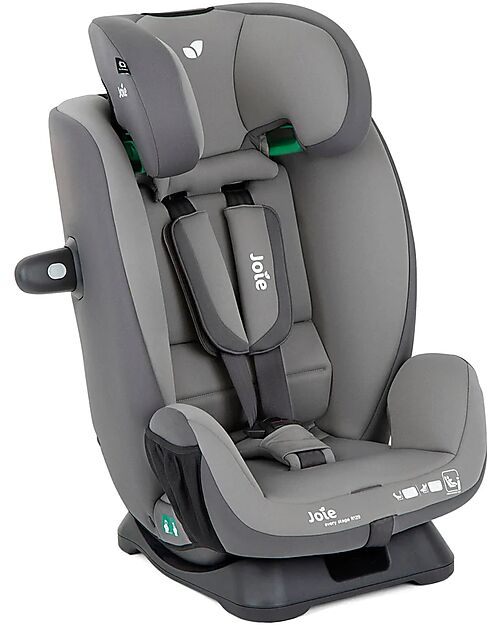 Joie Every Stage R129 Car Seat Cobblestone from Birth to 12 Years 6 Position Reclining unisex bambini