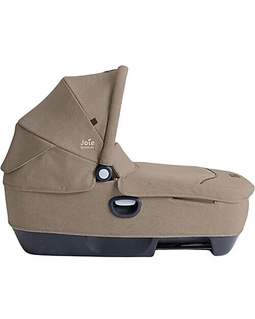 Joie Finiti Travel System - Stroller + Calmi R129 Carrycot + i-Level Pro Infant Car Seat + Encore Base - Sandstone Trio and Duo Strollers