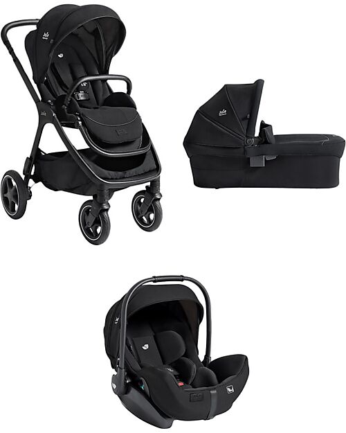 Joie Finiti Travel System - Stroller + Ramble XL Carrycot + i-Level Pro Infant Car Seat - Eclipse Trio and Duo Strollers