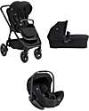 Joie Finiti Travel System - Stroller + Ramble XL Carrycot + i-Level Pro Infant Car Seat - Eclipse Trio and Duo Strollers