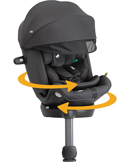 Joie I-Spin 360° Car Seat with Canopy – Mercury Mesh – from Birth up to 12 Years (40–150 cm) Car Seats Group 1/2/3