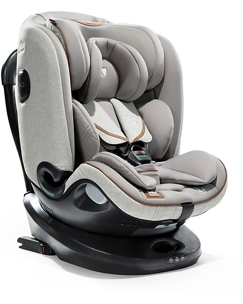 Joie i-Spin Grow Signature Car Seat - Oyster - from 0 to 7 years - Swivel and Protect From Birth! Car Seats Group 1/2/3