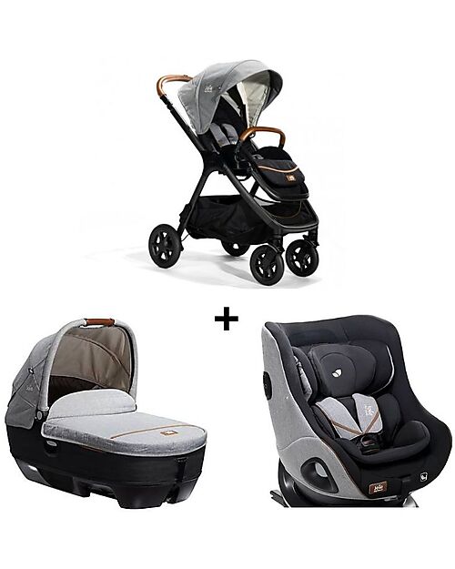 Joie chrome foggy travel sales system & car seat bundle