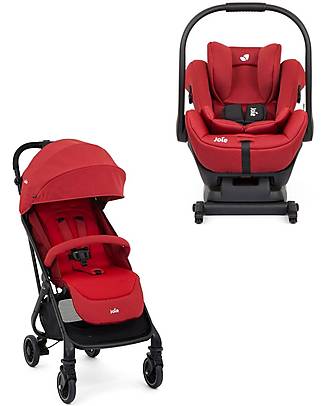 Joie Lychee Duo Signature Stroller - Tourist Stroller + i-Level Car Seat with Base included Trio and Duo Strollers
