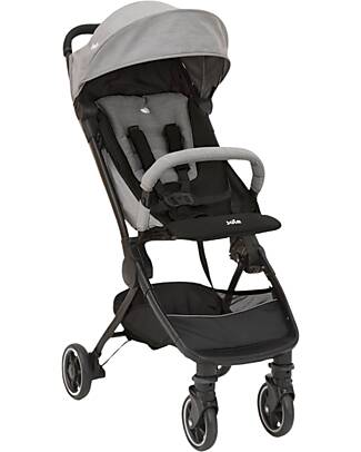 Joie Pact Lite Stroller - Gray Flannel - Ultra-Lightweight - Compact and Shoulder-Carryable Lights Strollers